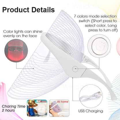 Girl Rainbow LED-Light Therapy Mask
